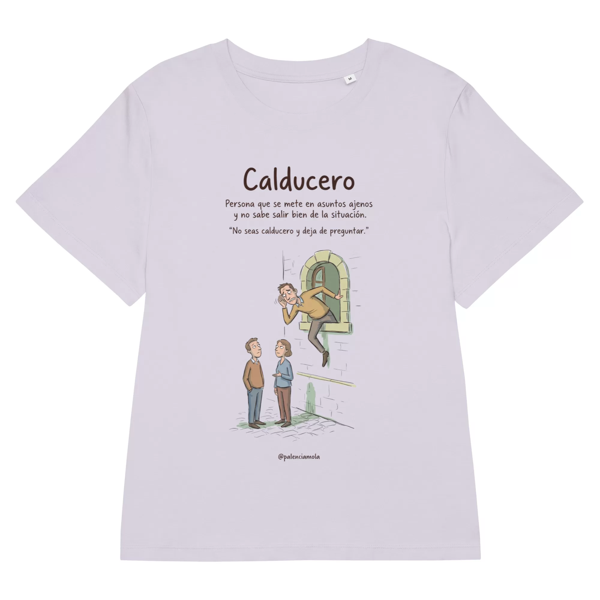 Calducero - Diccionario Palentino - Camiseta orgánica con cuello acanalado para mujer - Imagen 10