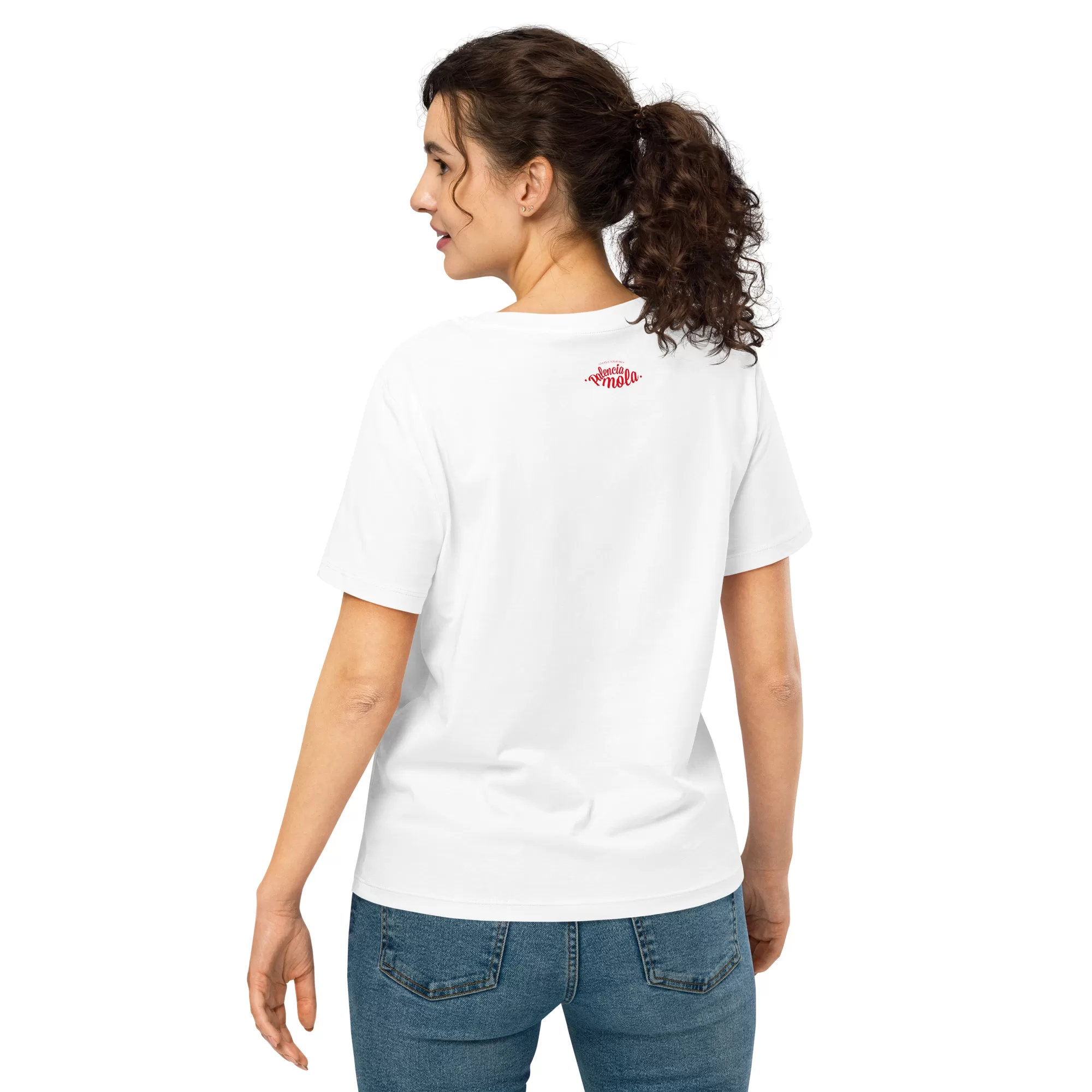 Calducero - Diccionario Palentino - Camiseta orgánica con cuello acanalado para mujer - Imagen 5